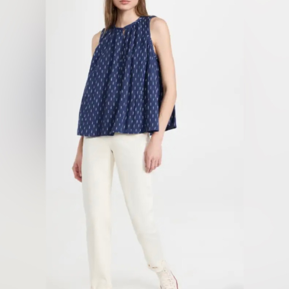 NWT FAHERTY ELIZA TOP SIZE SMALL IN IKAT